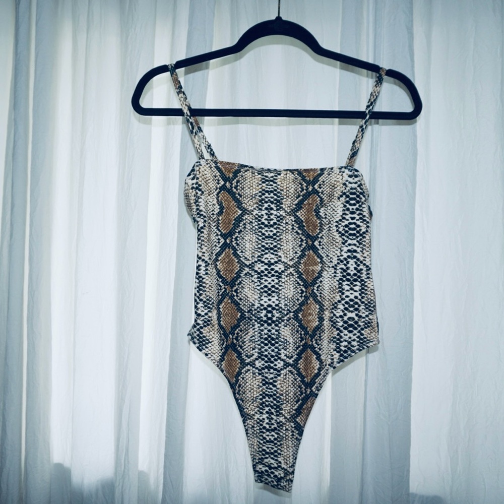 NEW Snakeskin Print Bodysuit
